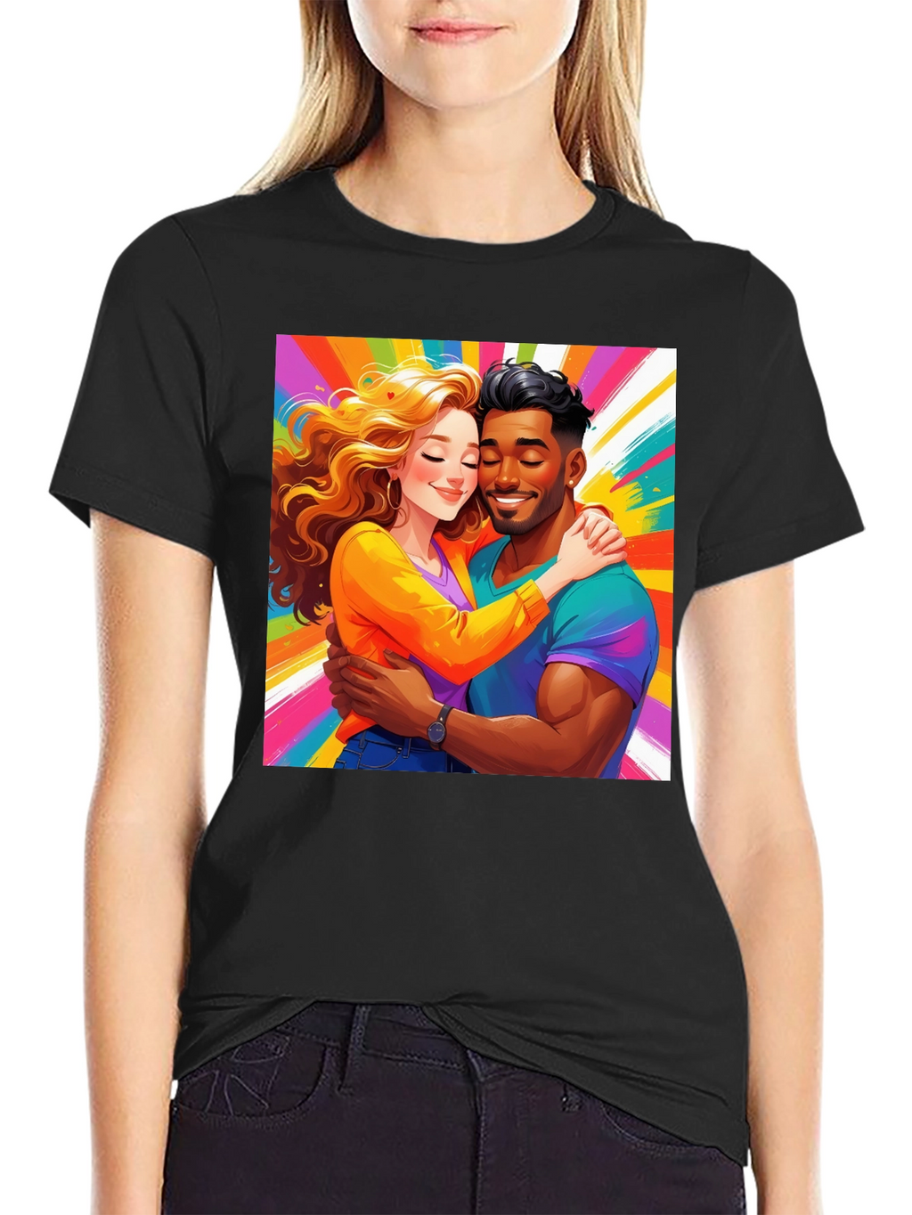 Colorful Couple Graphic Tee