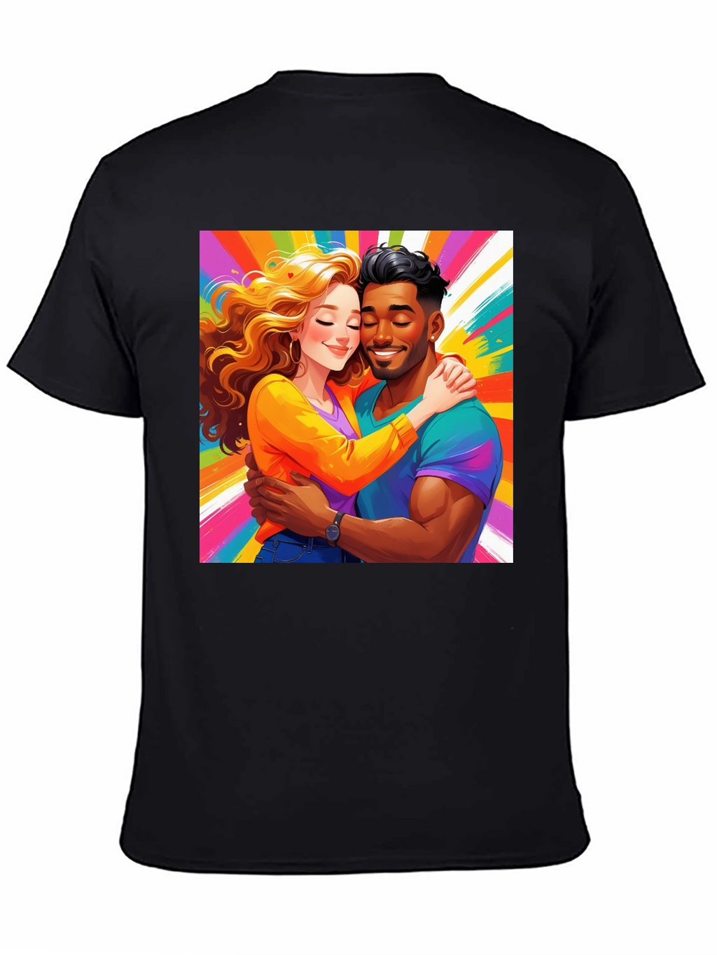 Colorful Couple Graphic Tee
