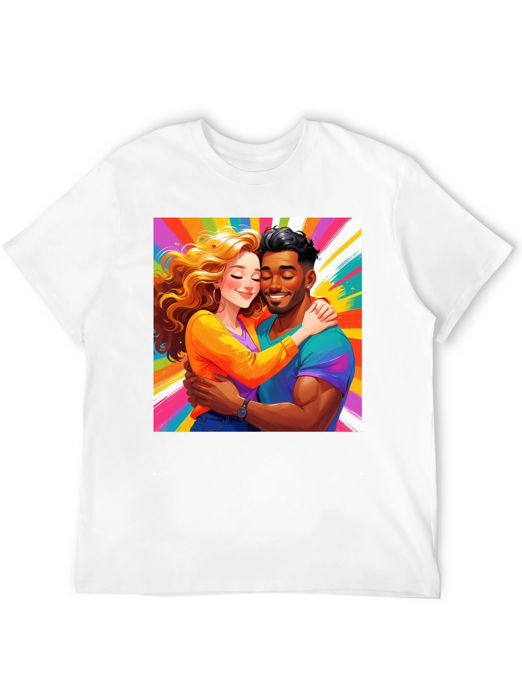Colorful Couple Graphic Tee