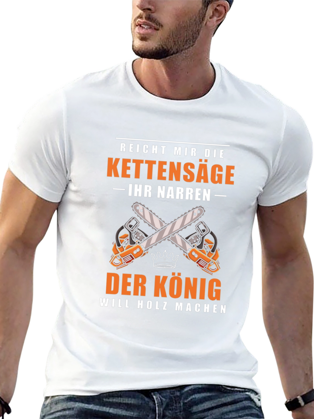 Der Konig Chainsaw T-Shirt - Woodworker