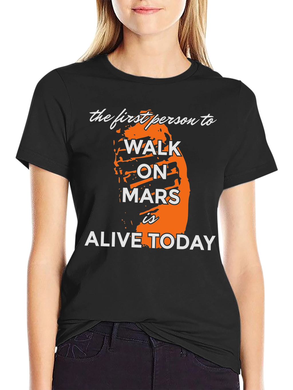 First Person to Walk on Mars T-Shirt