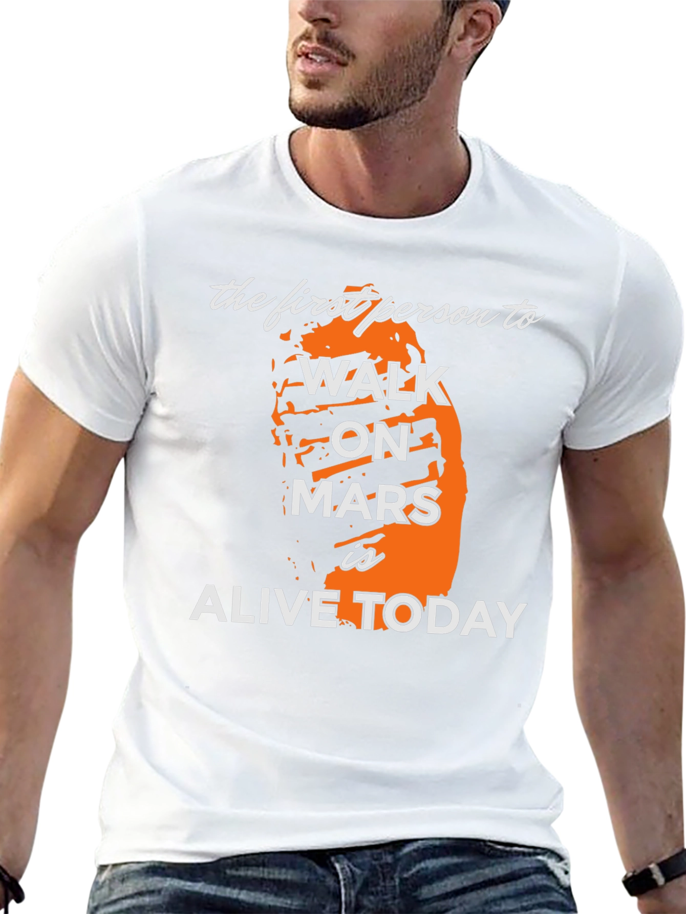 First Person to Walk on Mars T-Shirt