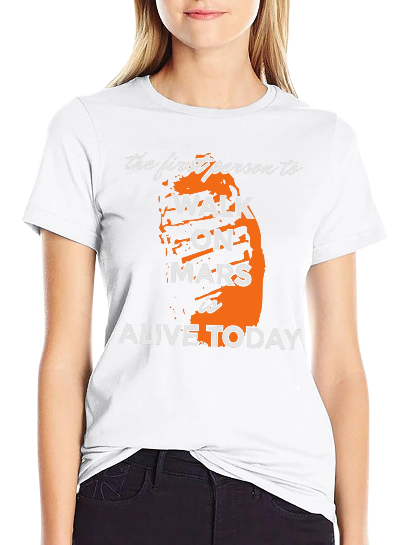 First Person to Walk on Mars T-Shirt