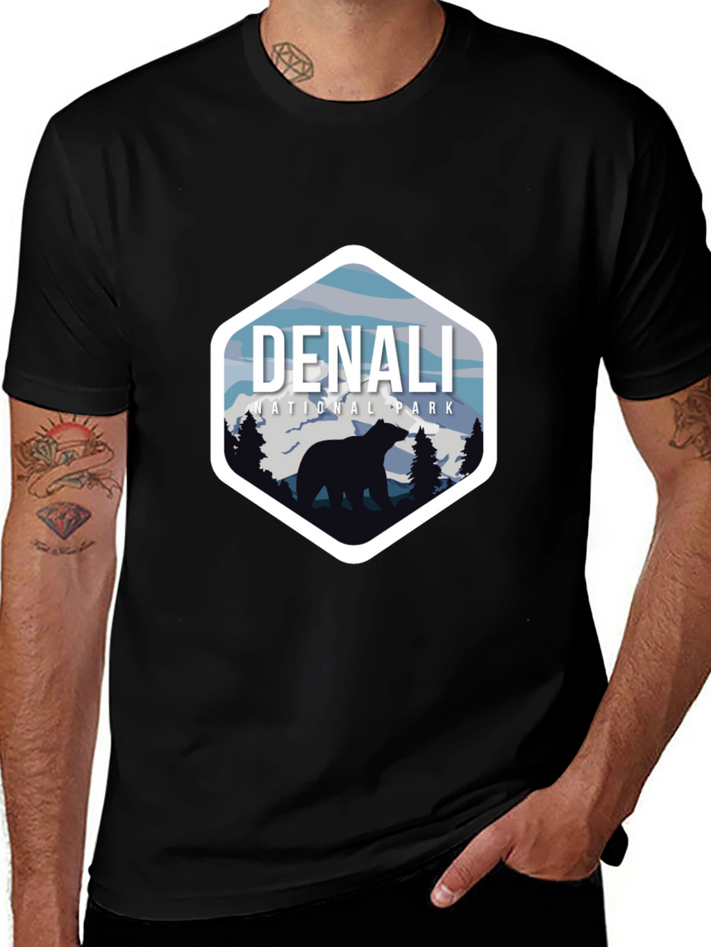 Denali National Park T-Shirt - Bear Design