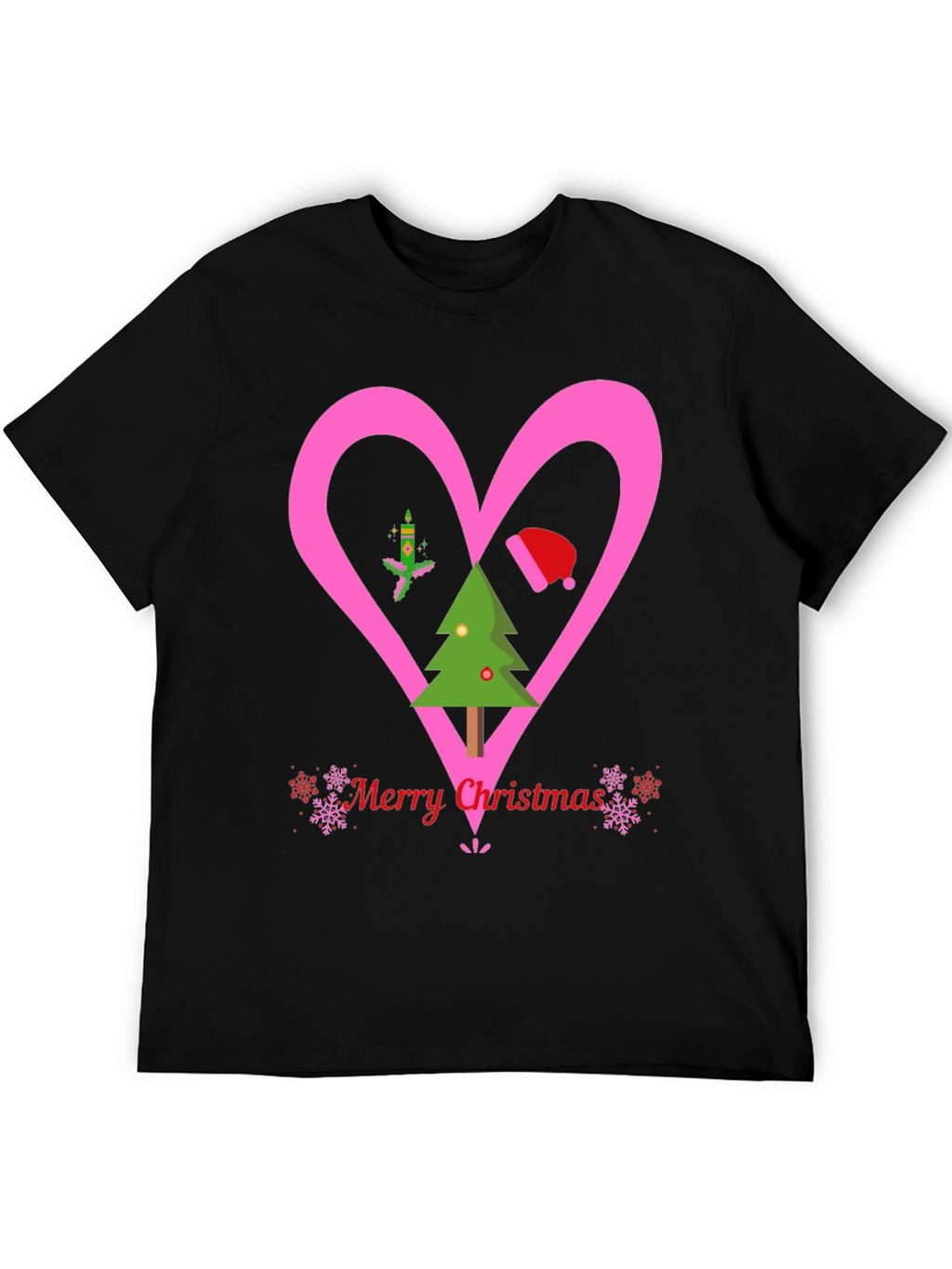Christmas Heart Graphic Tee