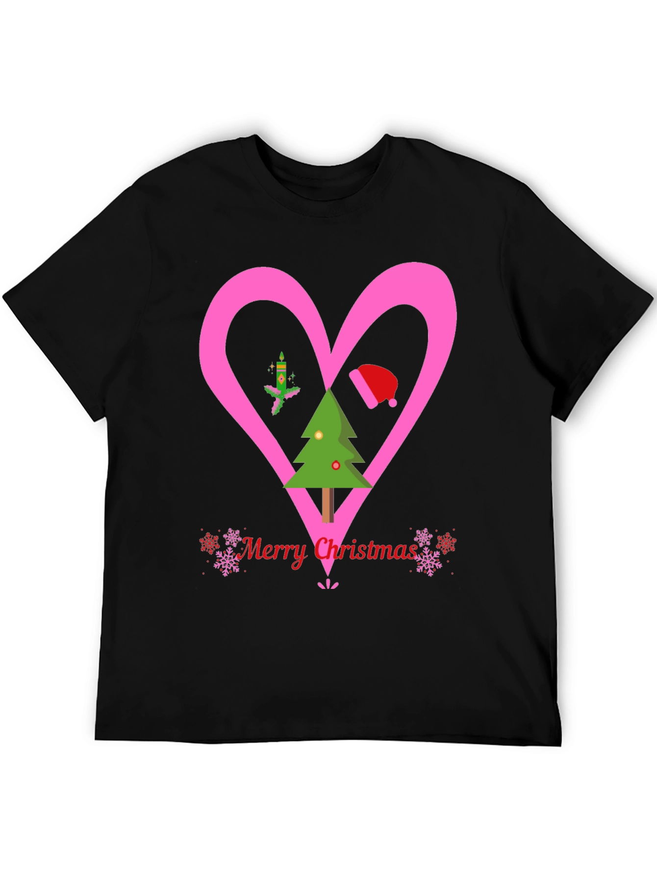 Christmas Heart Graphic Tee