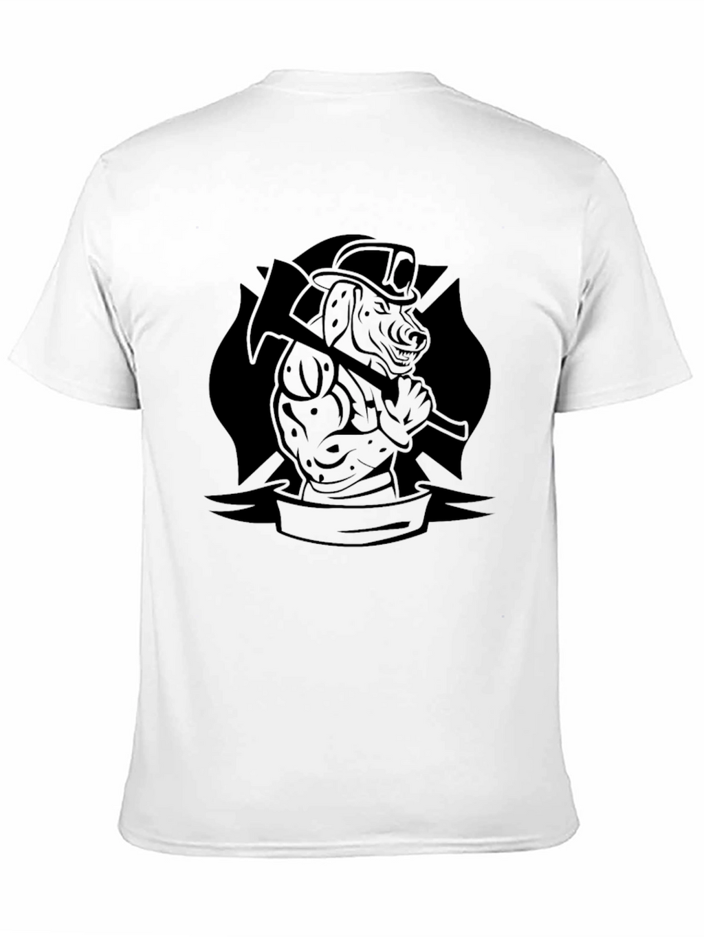 Firefighter Dog Graphic T-Shirt
