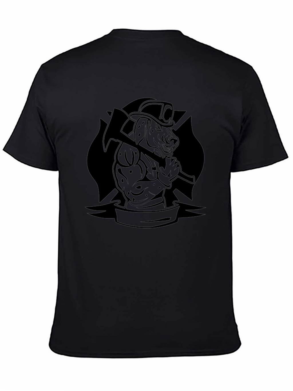 Firefighter Dog Graphic T-Shirt