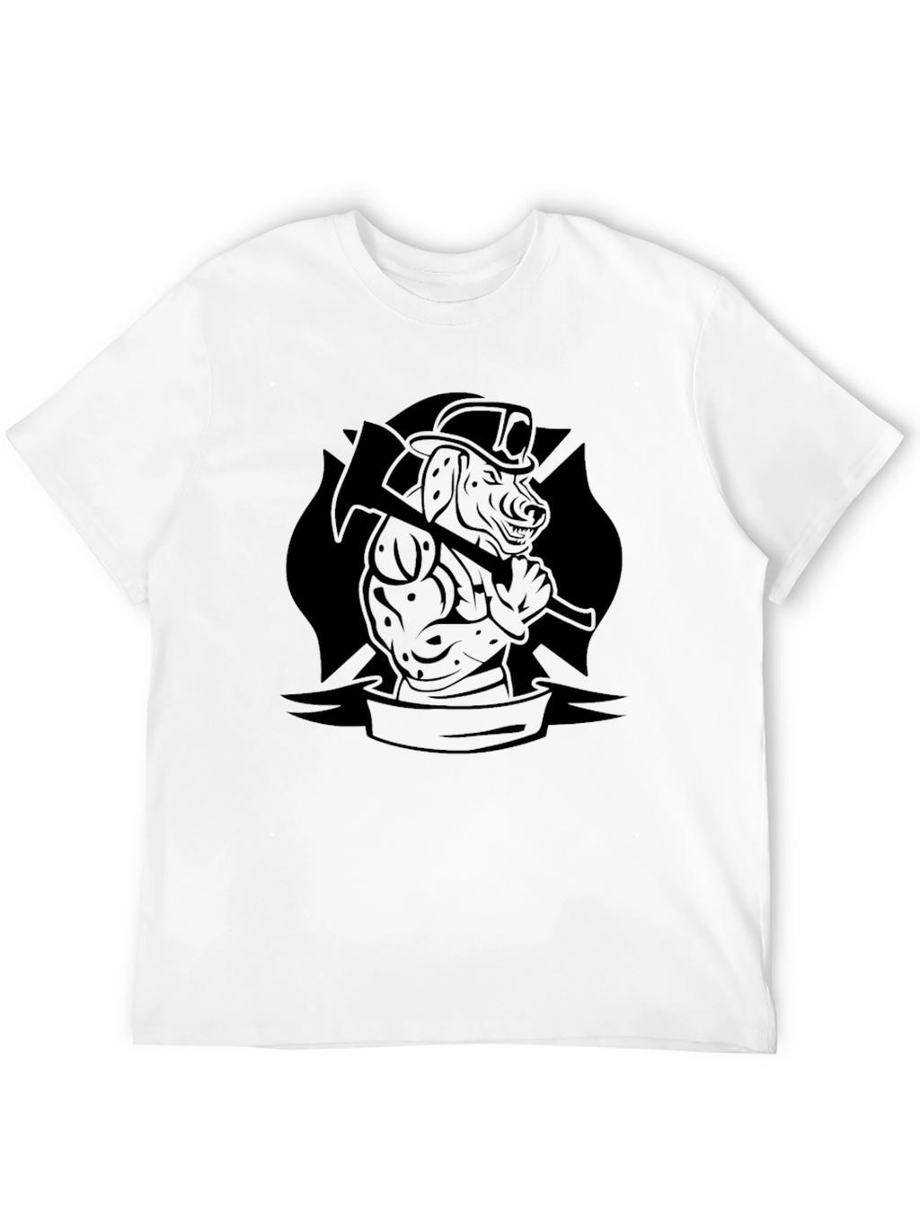 Firefighter Dog Graphic T-Shirt