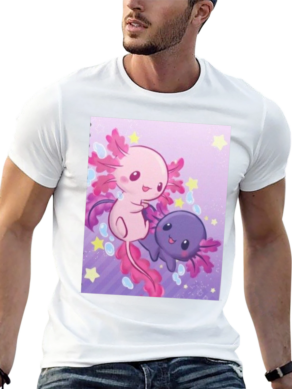 Axolotl Cartoon Graphic T-Shirt