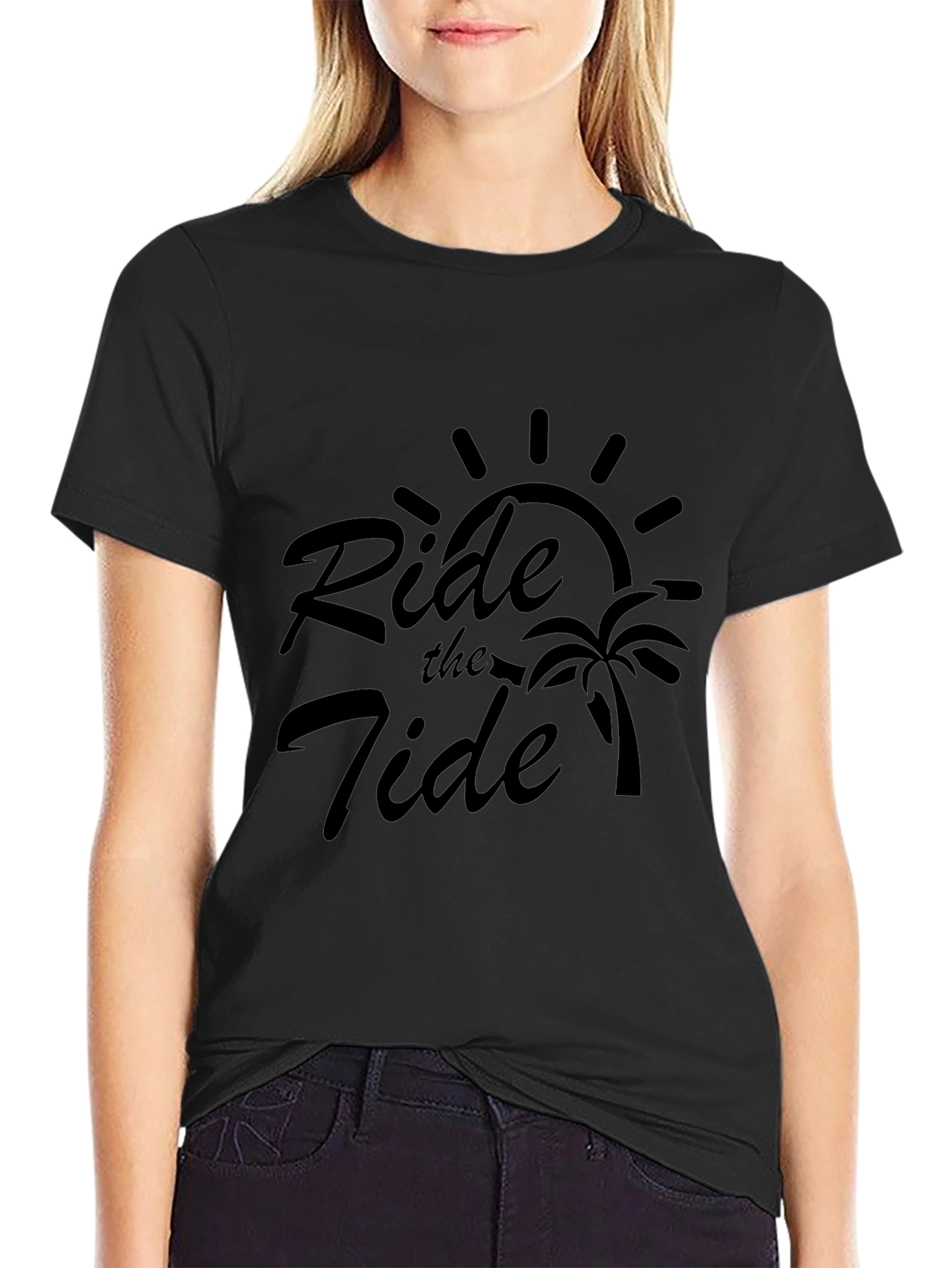 Ride the Tide Graphic Tee - Black