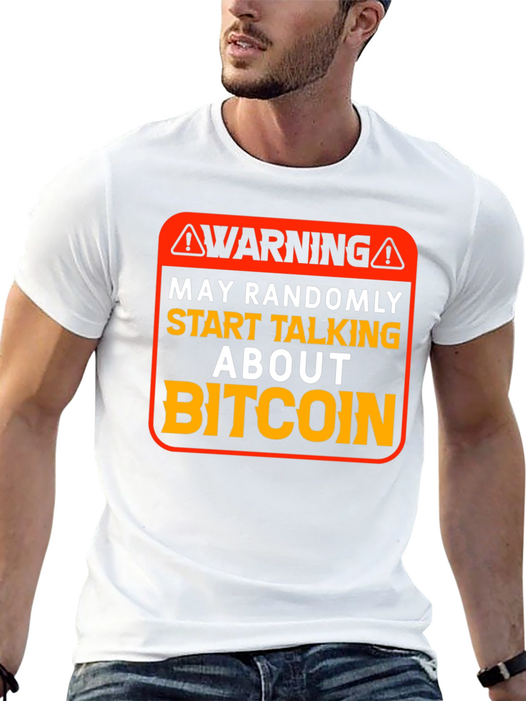 Warning Bitcoin T-Shirt