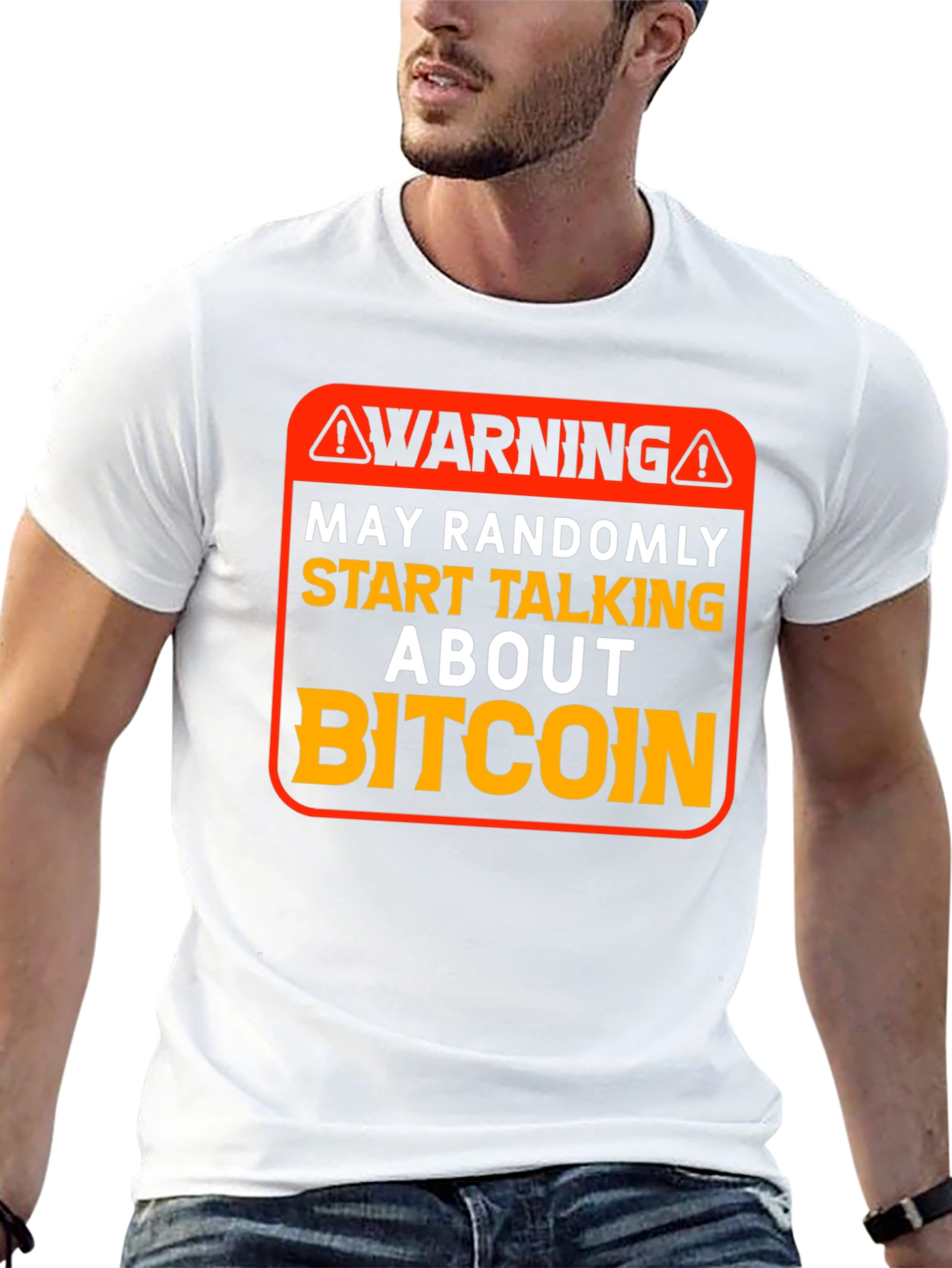 Warning Bitcoin T-Shirt
