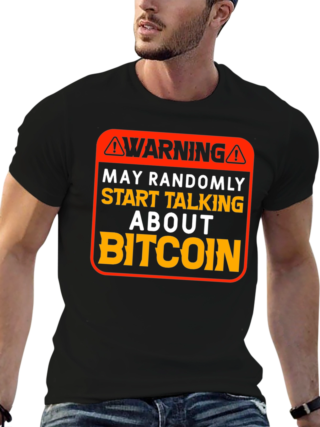 Warning Bitcoin T-Shirt