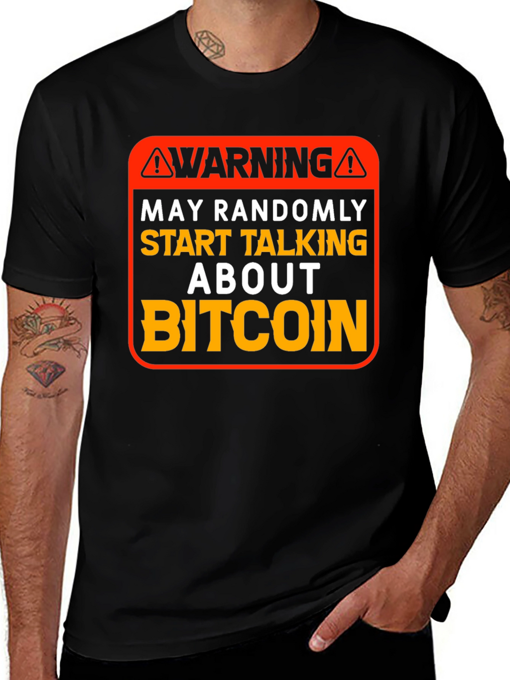 Warning Bitcoin T-Shirt