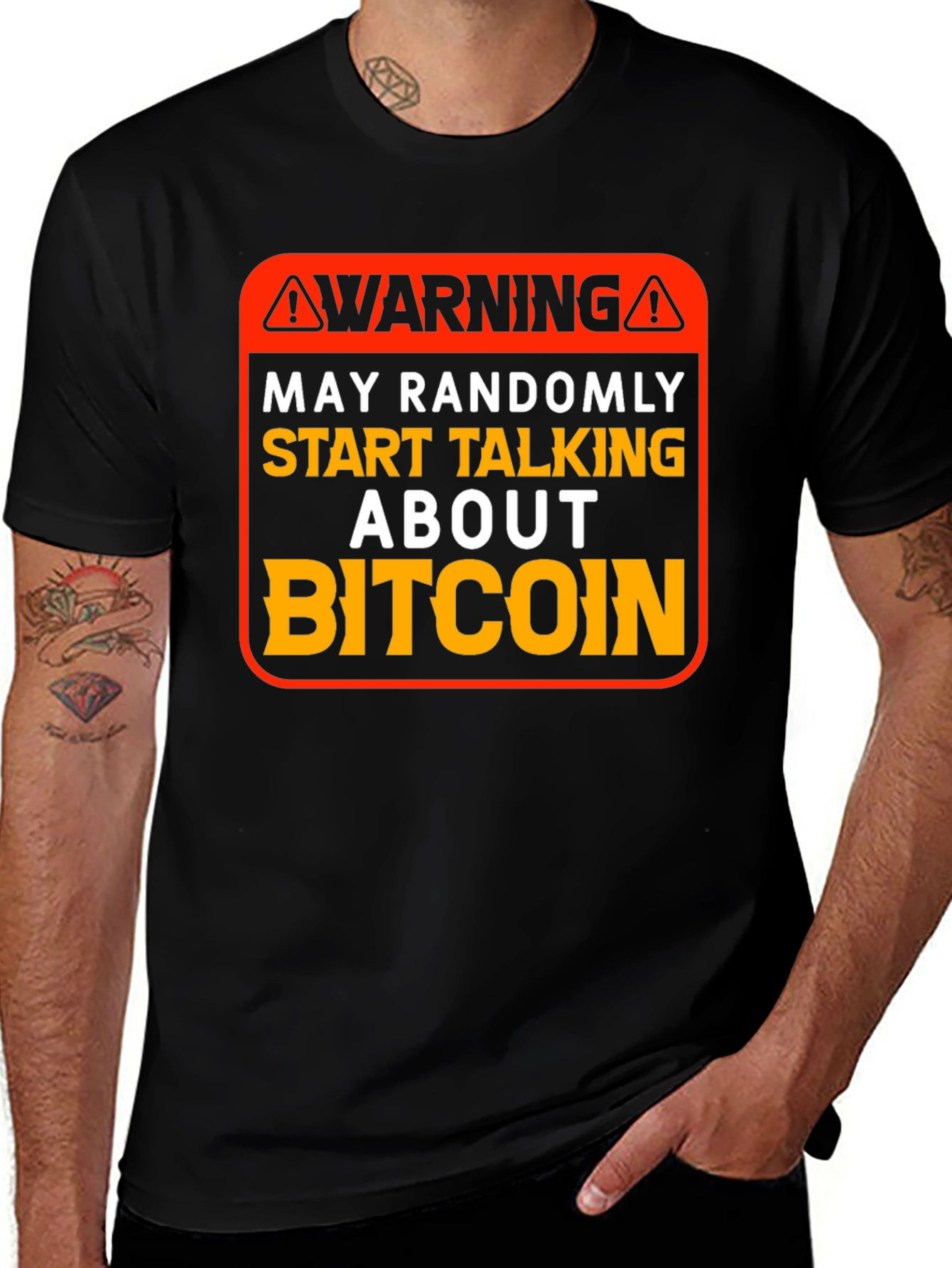 Warning Bitcoin T-Shirt