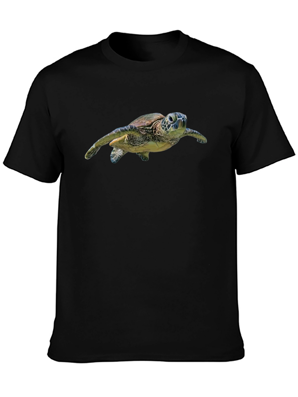 Sea Turtle Graphic T-Shirt - Black Marine Life Tee