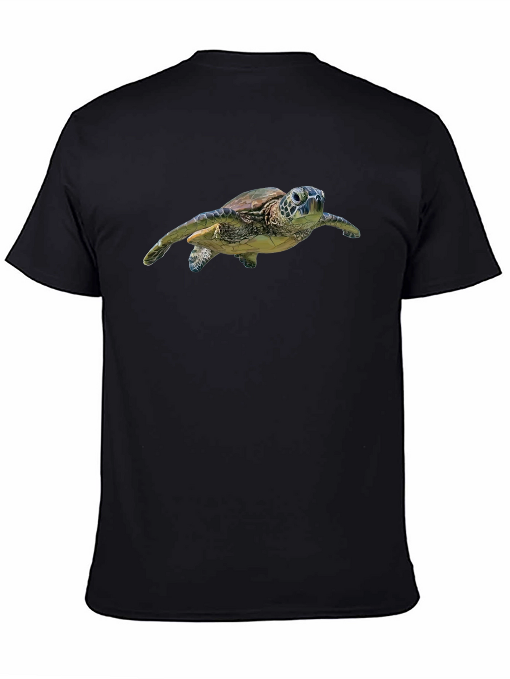 Sea Turtle Graphic T-Shirt - Black Marine Life Tee