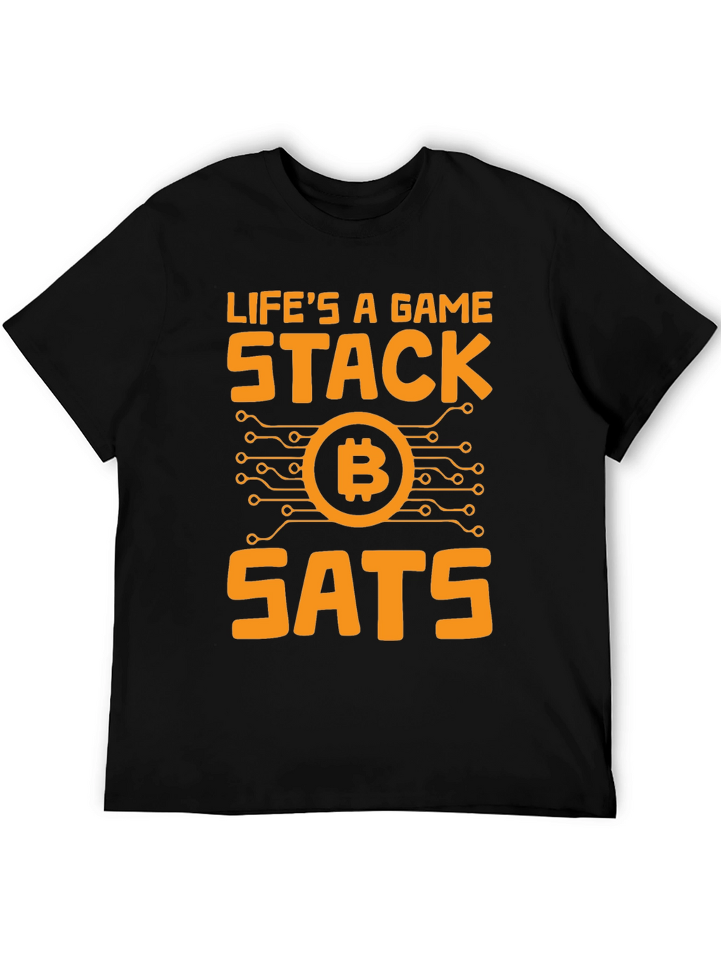 Lifes a Game Stack SATS Bitcoin T-Shirt