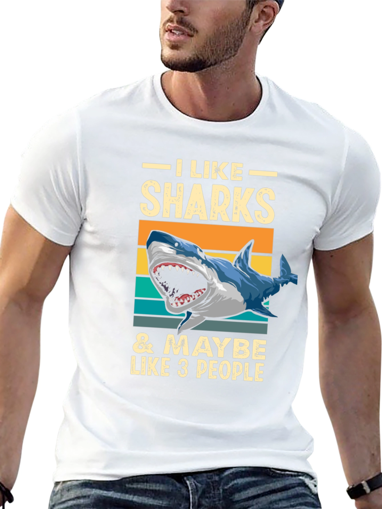 I Like Sharks T-Shirt - Funny Graphic Tee