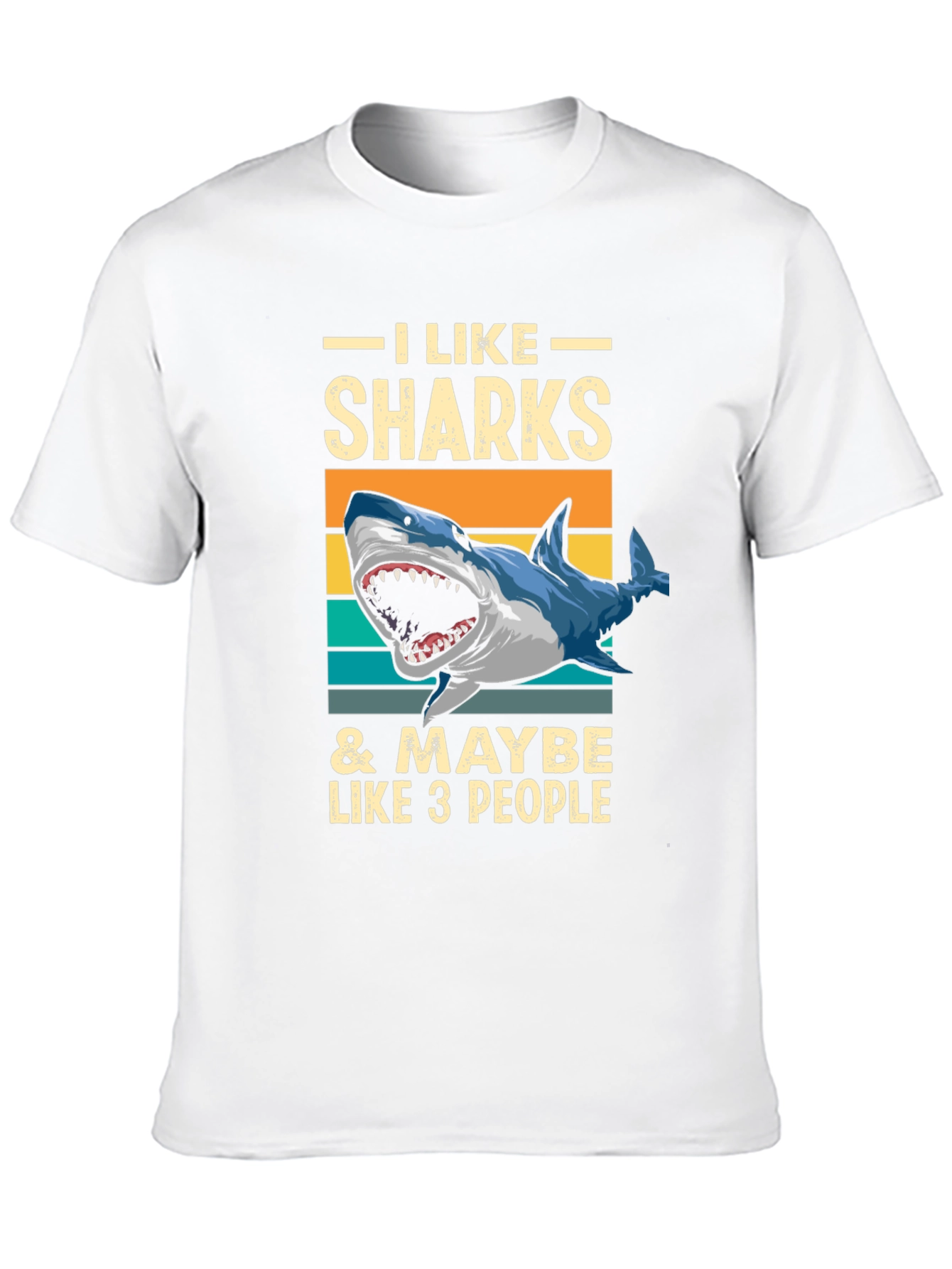 I Like Sharks T-Shirt - Funny Graphic Tee