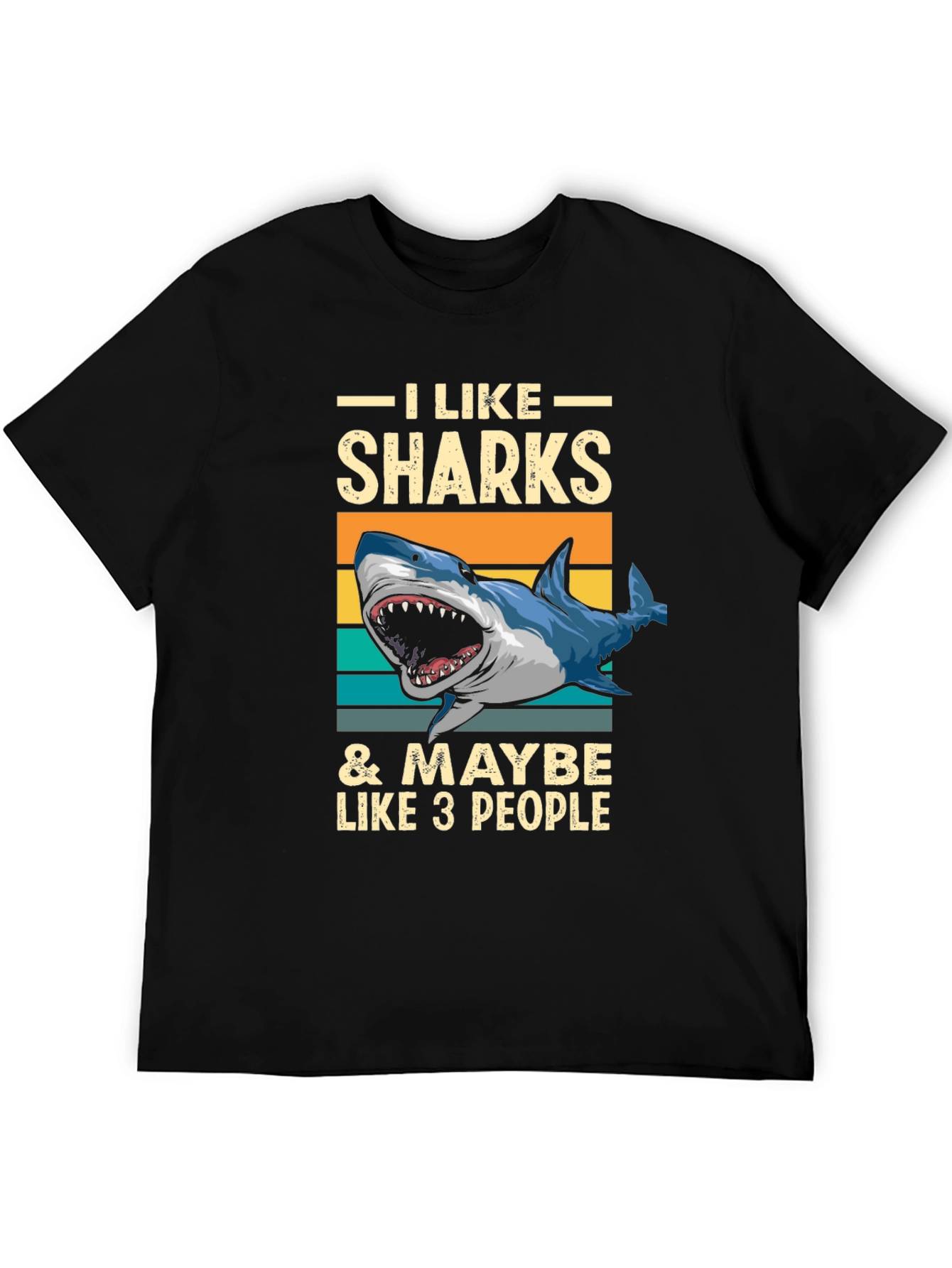 I Like Sharks T-Shirt - Funny Graphic Tee
