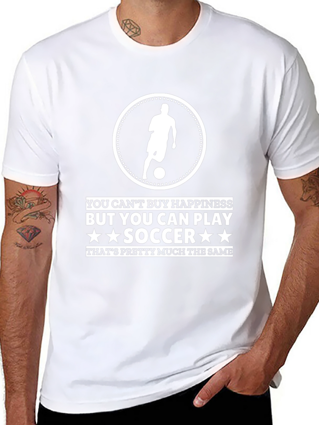 Soccer Player T-Shirt - Play Soccer Happiness