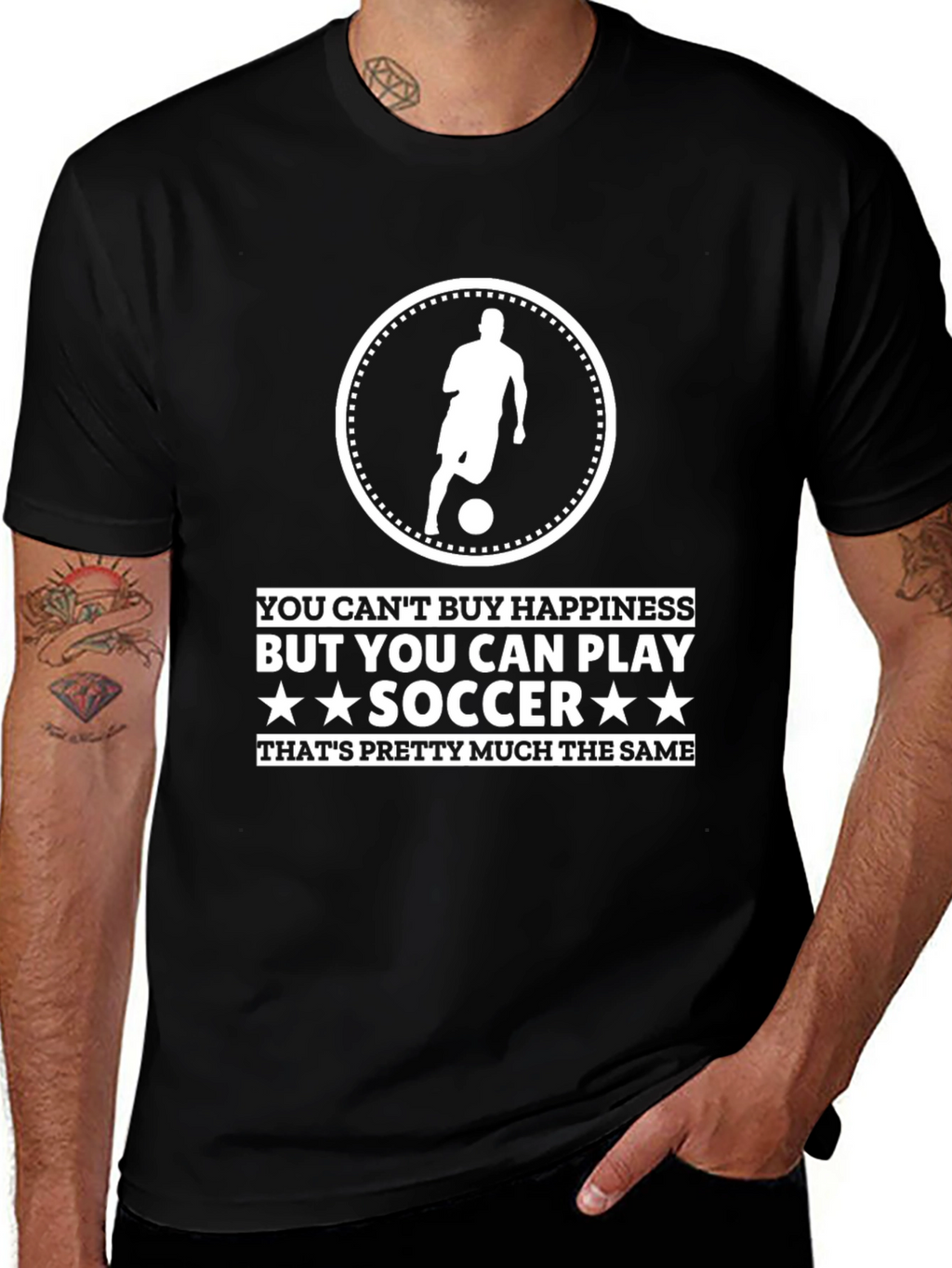 Soccer Player T-Shirt - Play Soccer Happiness