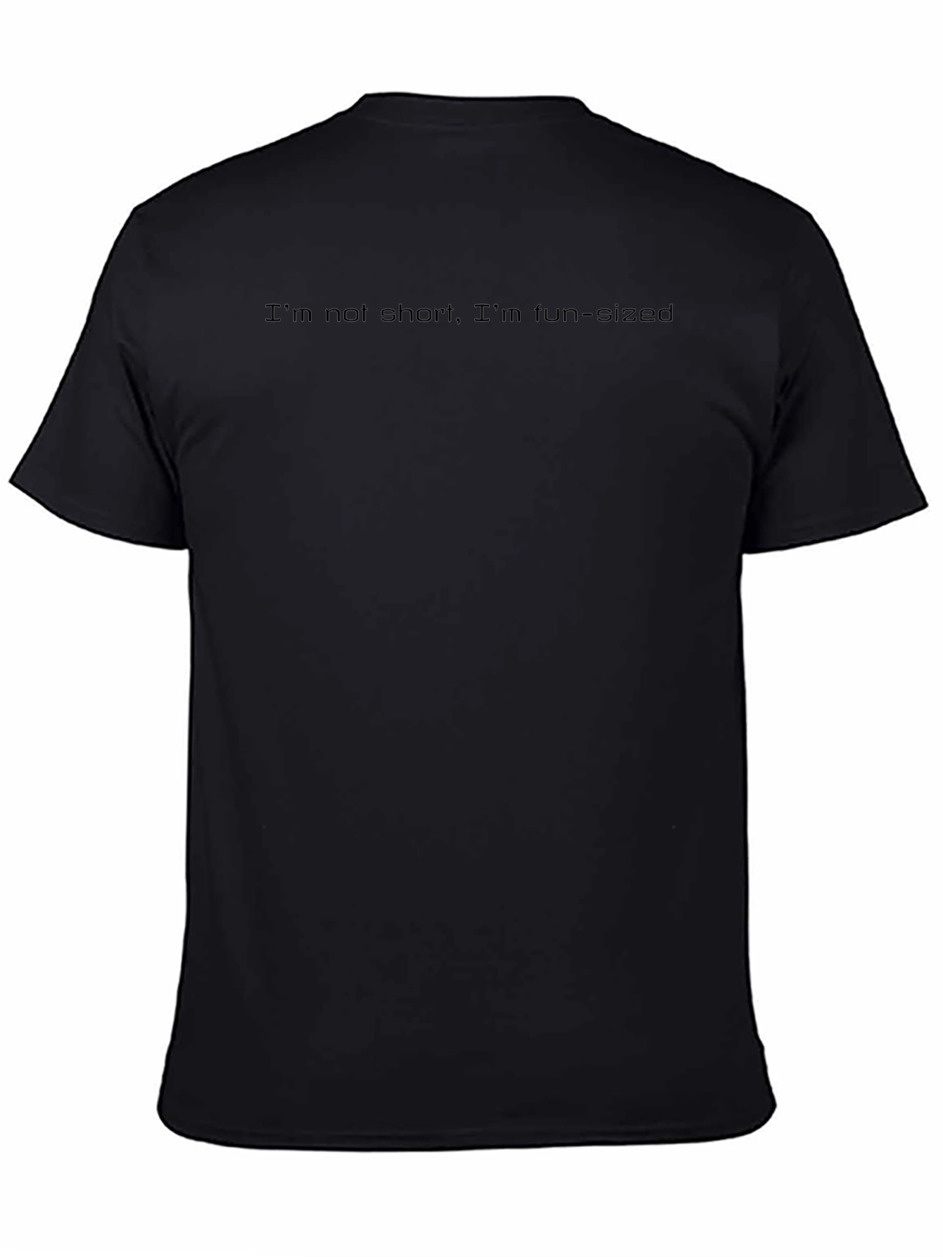 Fun-Sized Black Tee - Humorous Casual Wear