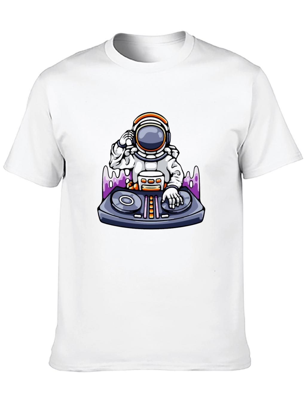 Astronaut DJ T-Shirt - Cool Graphic Tee