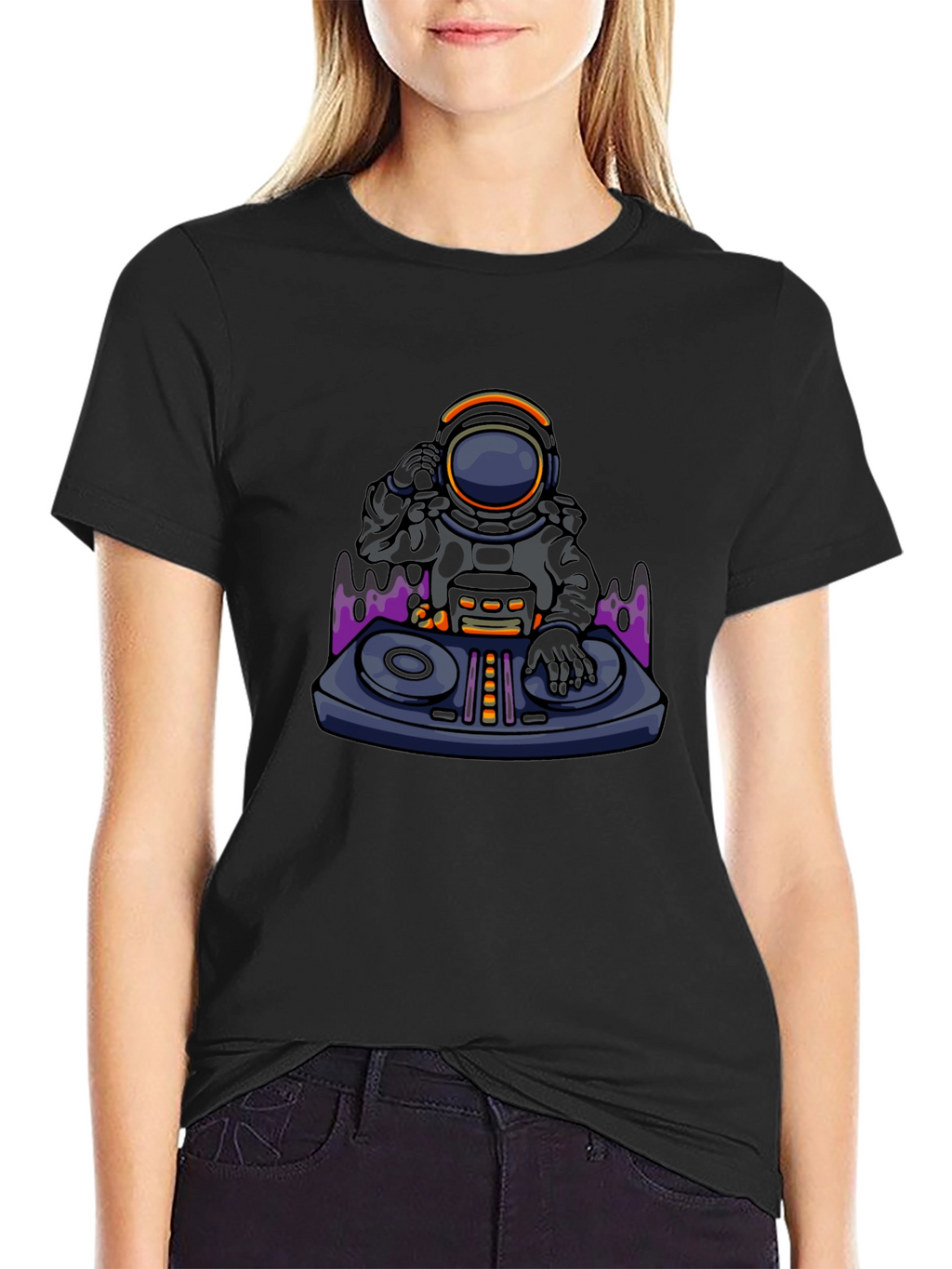 Astronaut DJ T-Shirt - Cool Graphic Tee