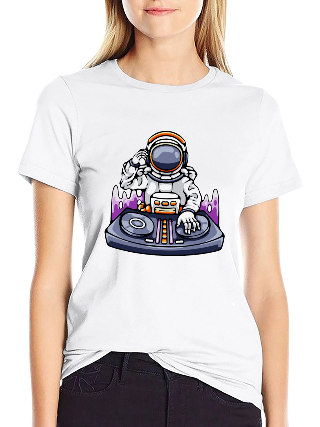 Astronaut DJ T-Shirt - Cool Graphic Tee