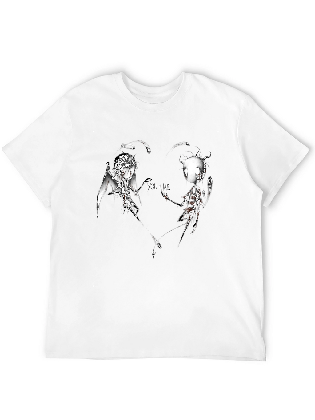 Dark Angel & Devil YOU+ME Graphic T-Shirt