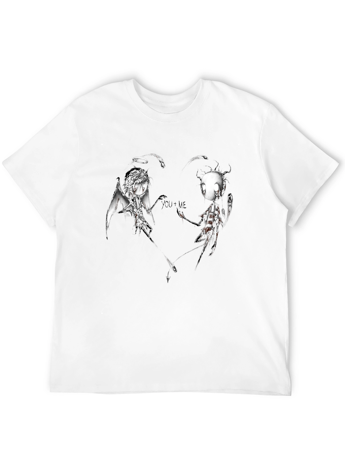Dark Angel & Devil YOU+ME Graphic T-Shirt