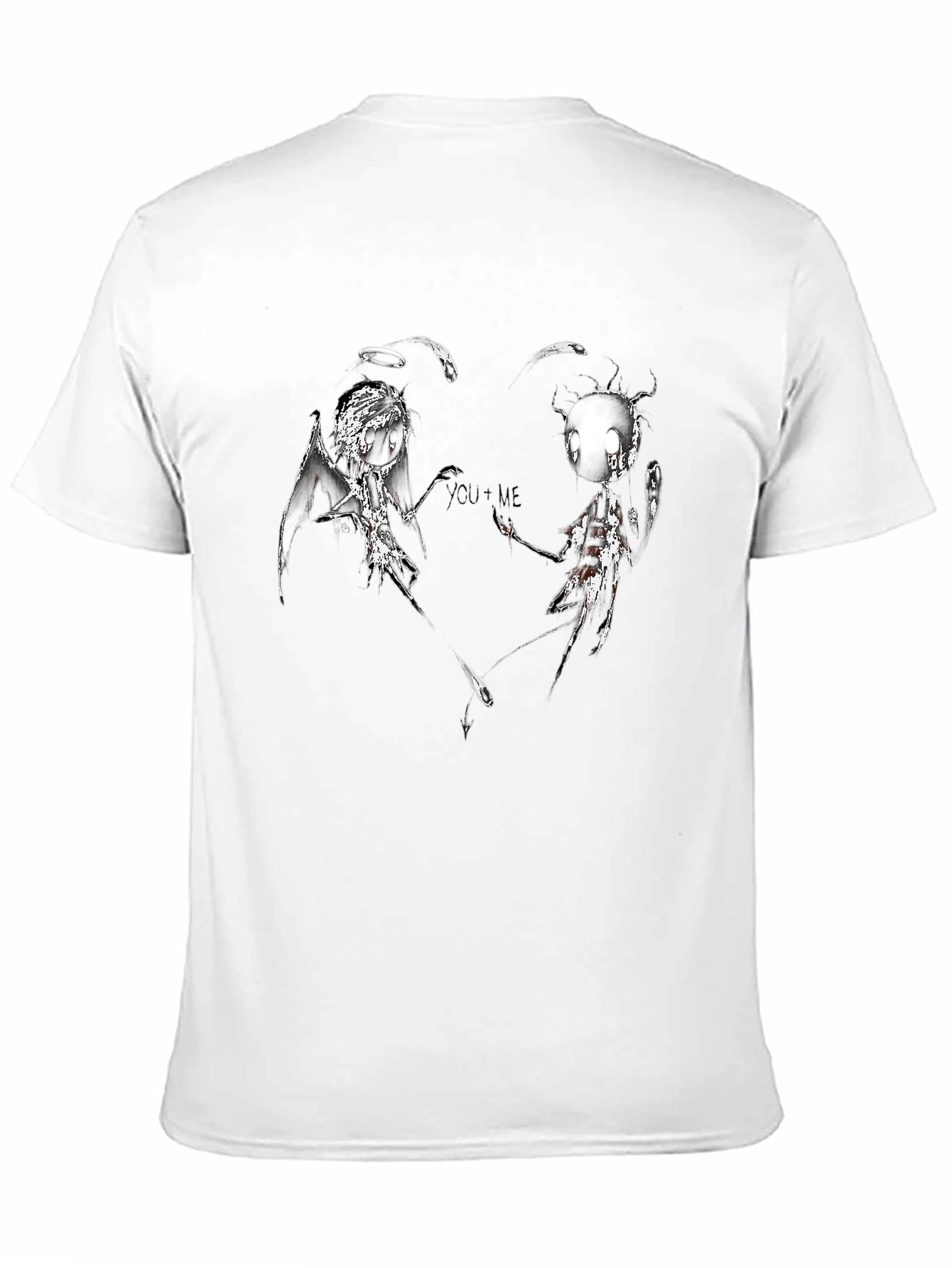 Dark Angel & Devil YOU+ME Graphic T-Shirt
