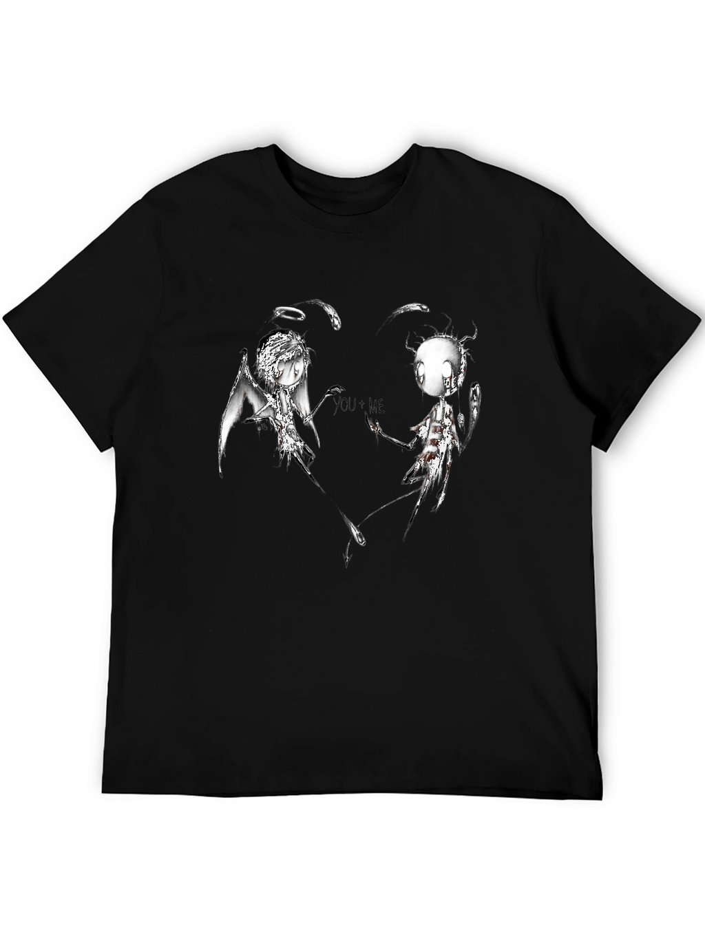Dark Angel & Devil YOU+ME Graphic T-Shirt