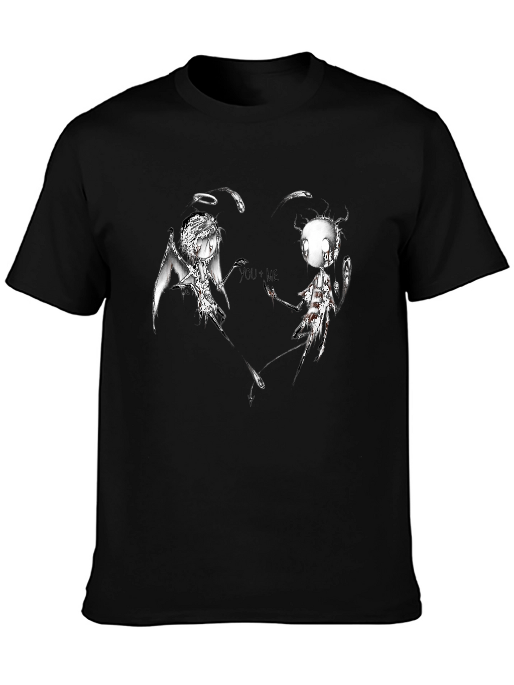 Dark Angel & Devil YOU+ME Graphic T-Shirt
