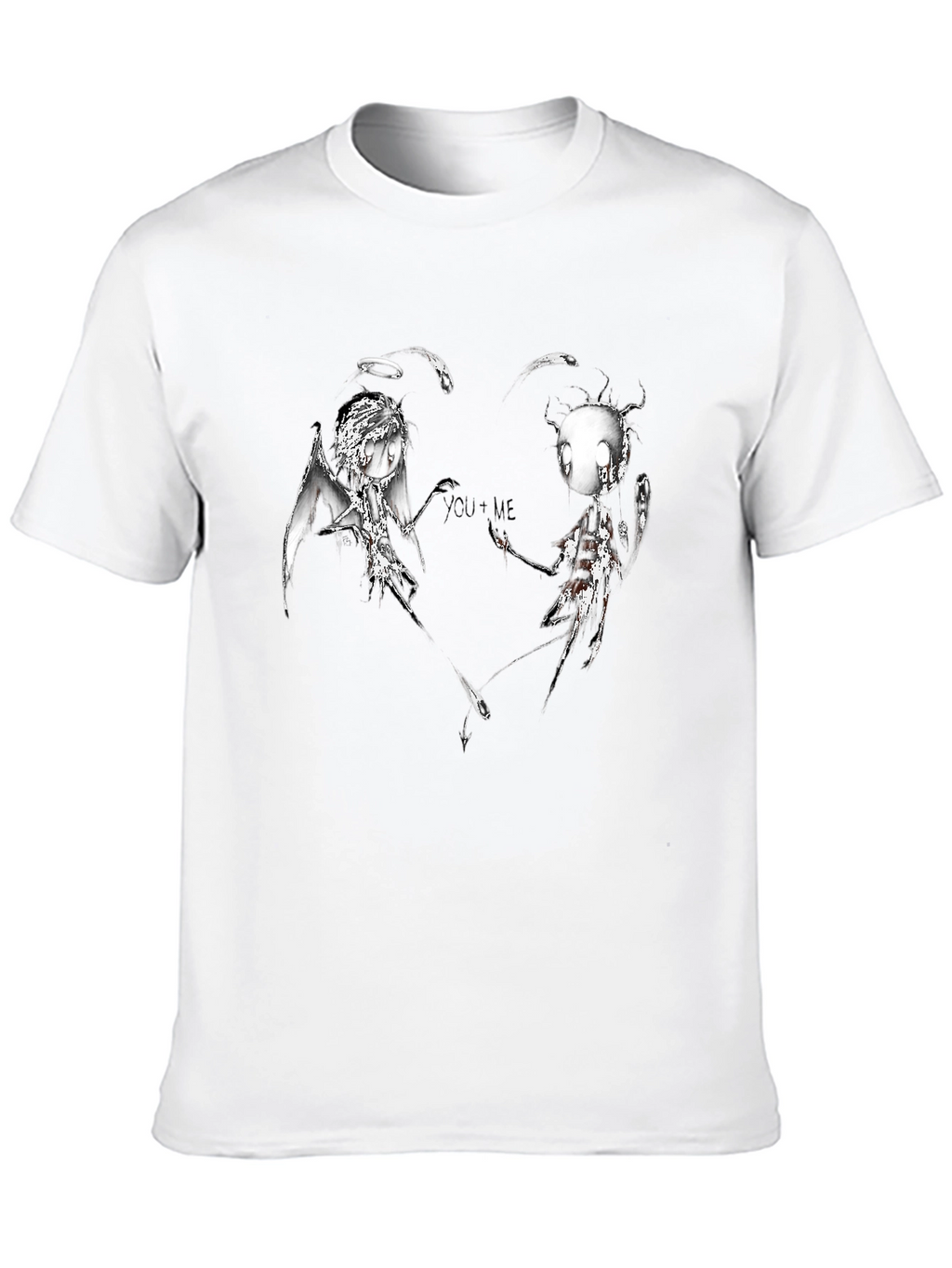 Dark Angel & Devil YOU+ME Graphic T-Shirt
