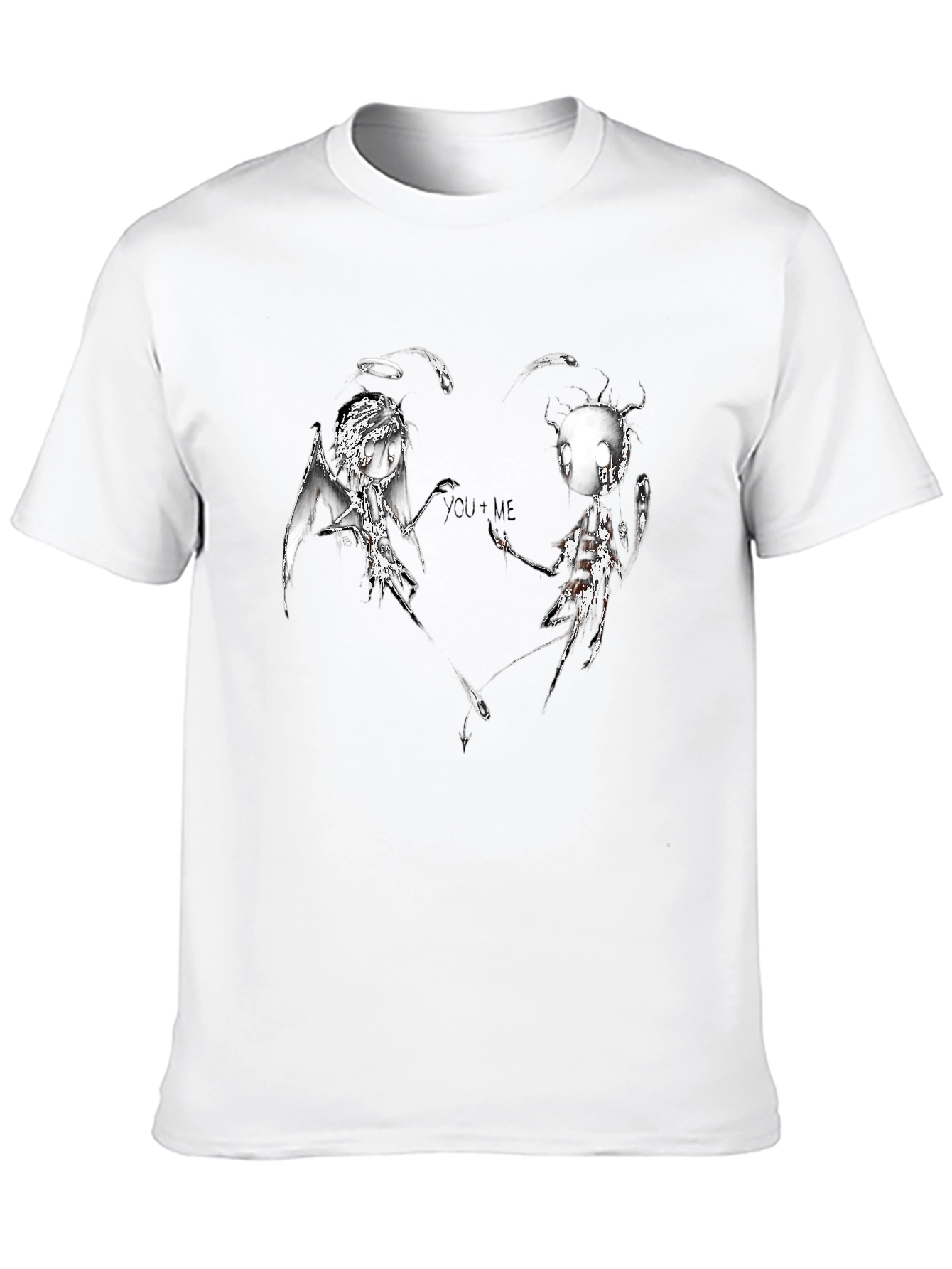 Dark Angel & Devil YOU+ME Graphic T-Shirt