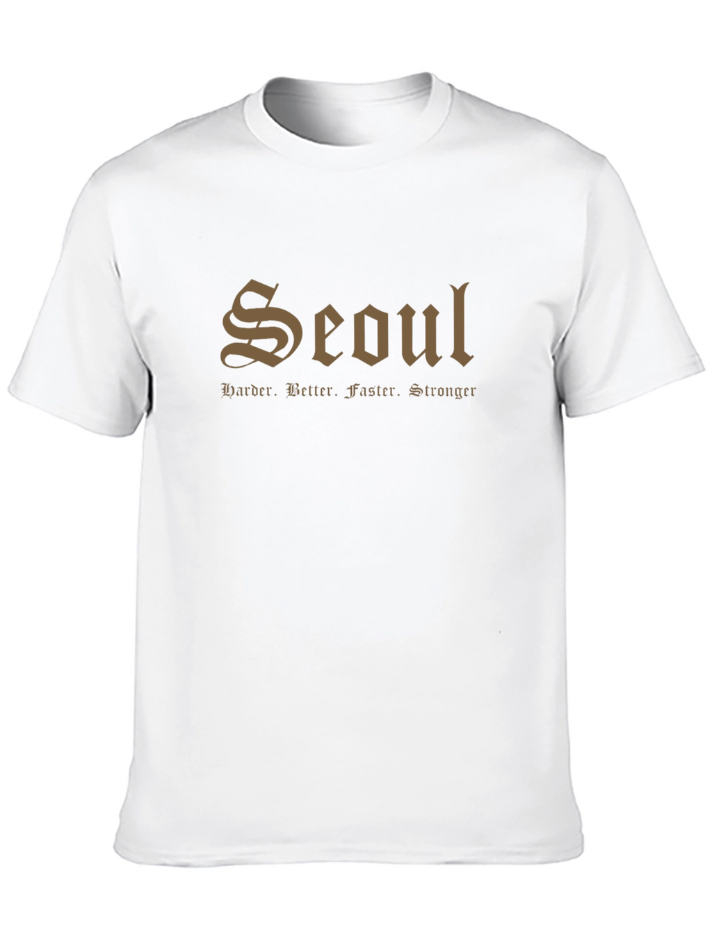 Seoul Harder Better Faster Stronger Black T-Shirt