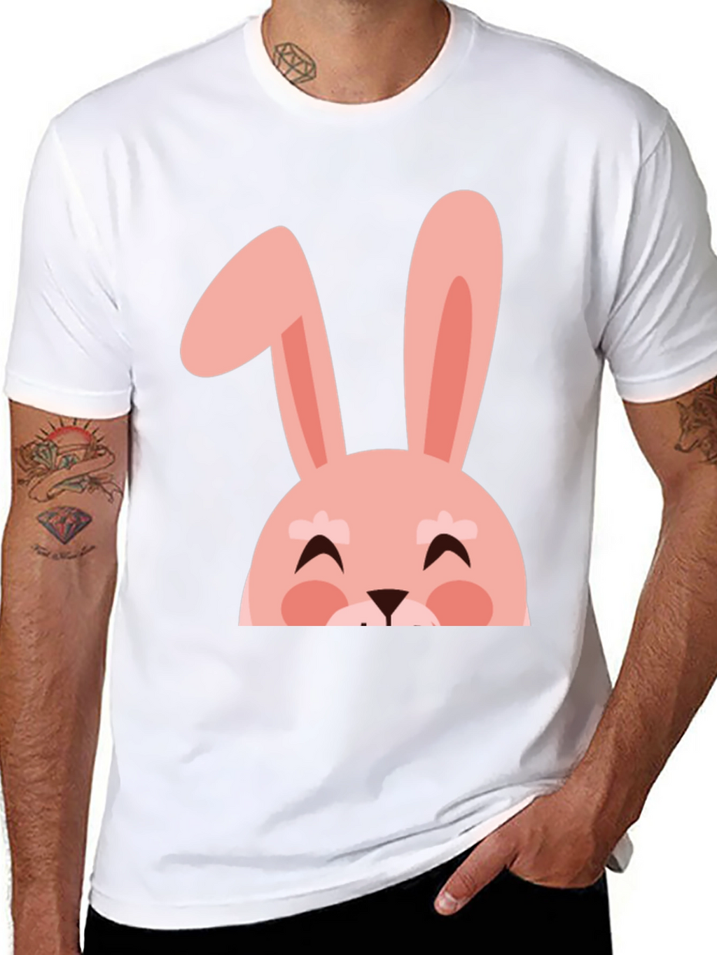 Cute Easter Bunny Graphic T-Shirt