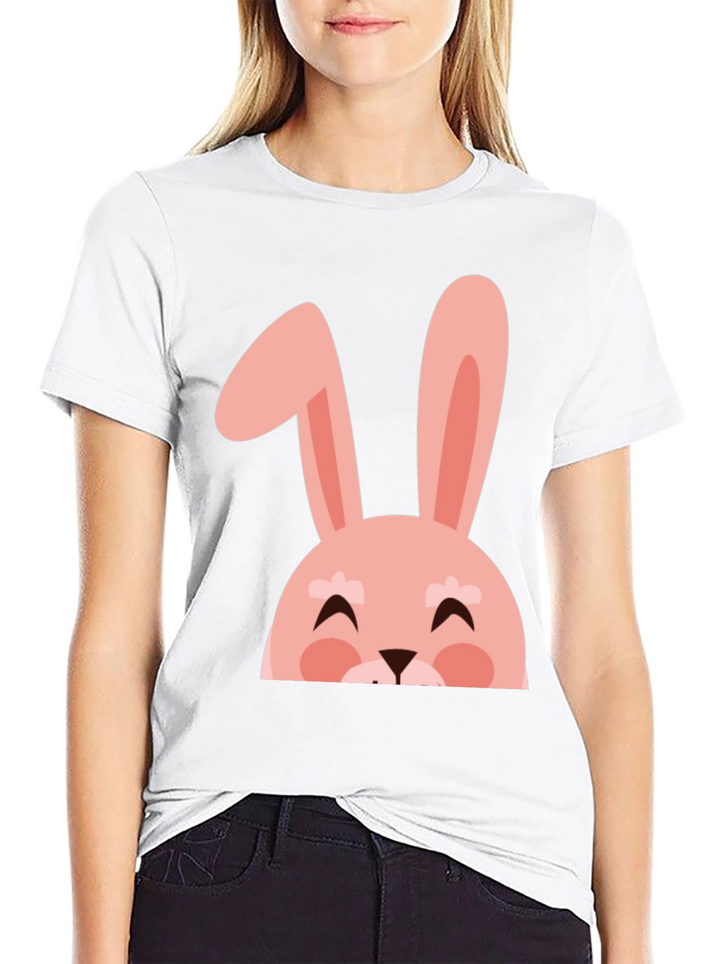 Cute Easter Bunny Graphic T-Shirt