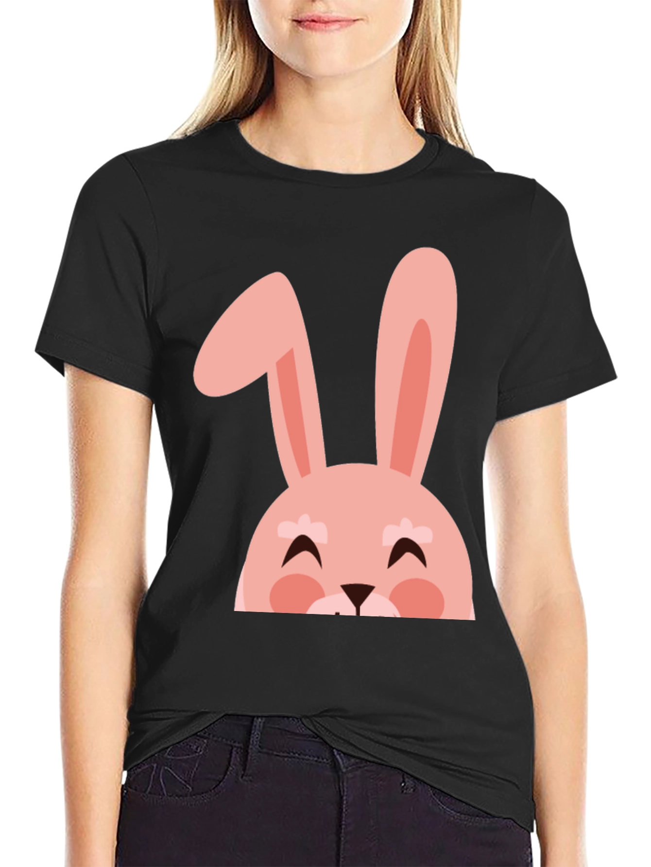 Cute Easter Bunny Graphic T-Shirt