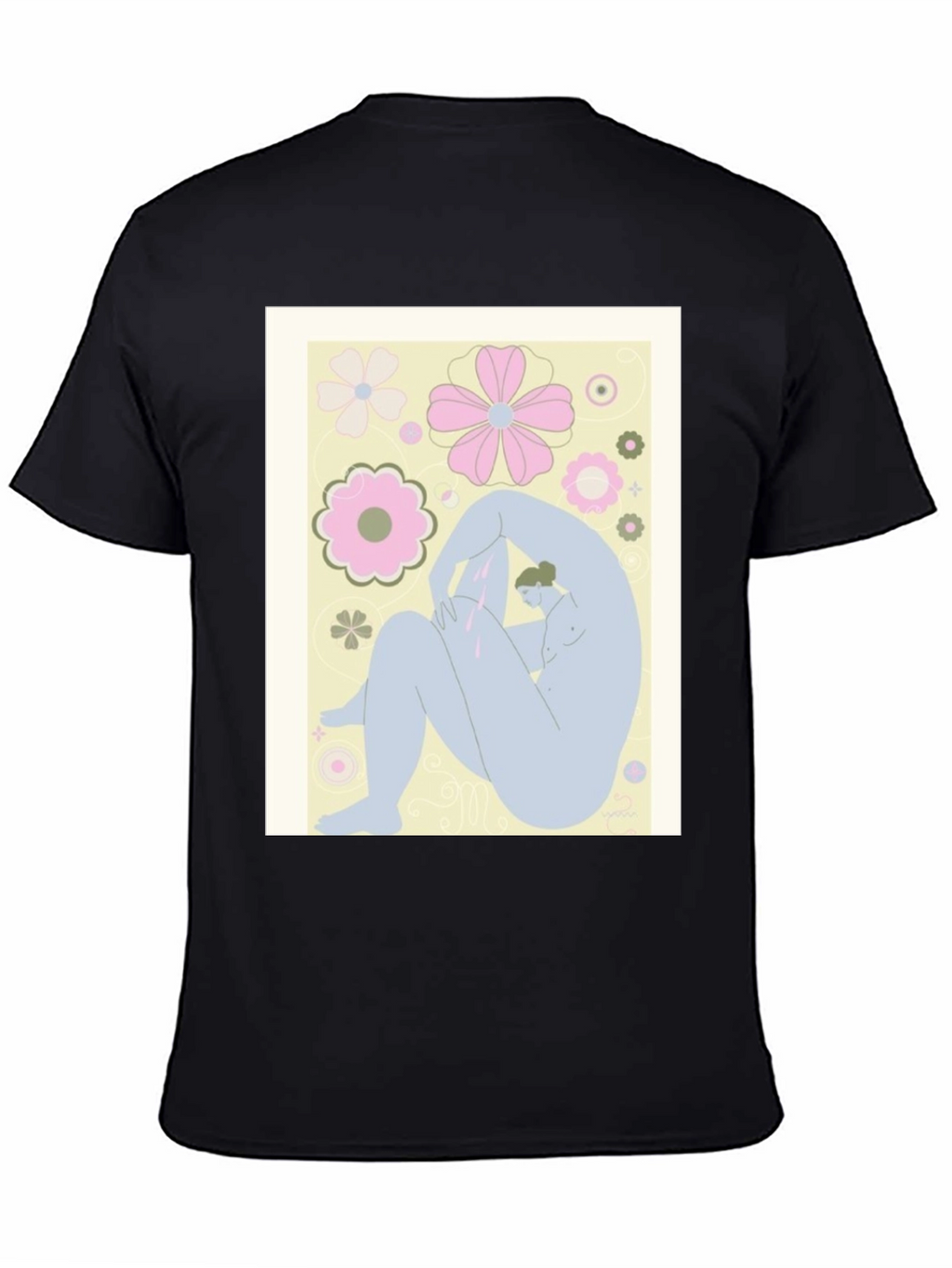 Abstract Art Tee - Black Graphic T-Shirt