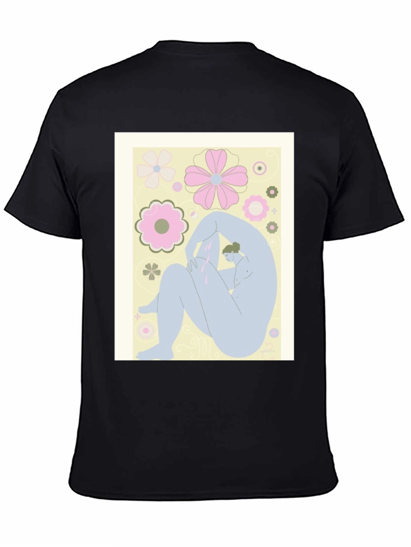 Abstract Art Tee - Black Graphic T-Shirt