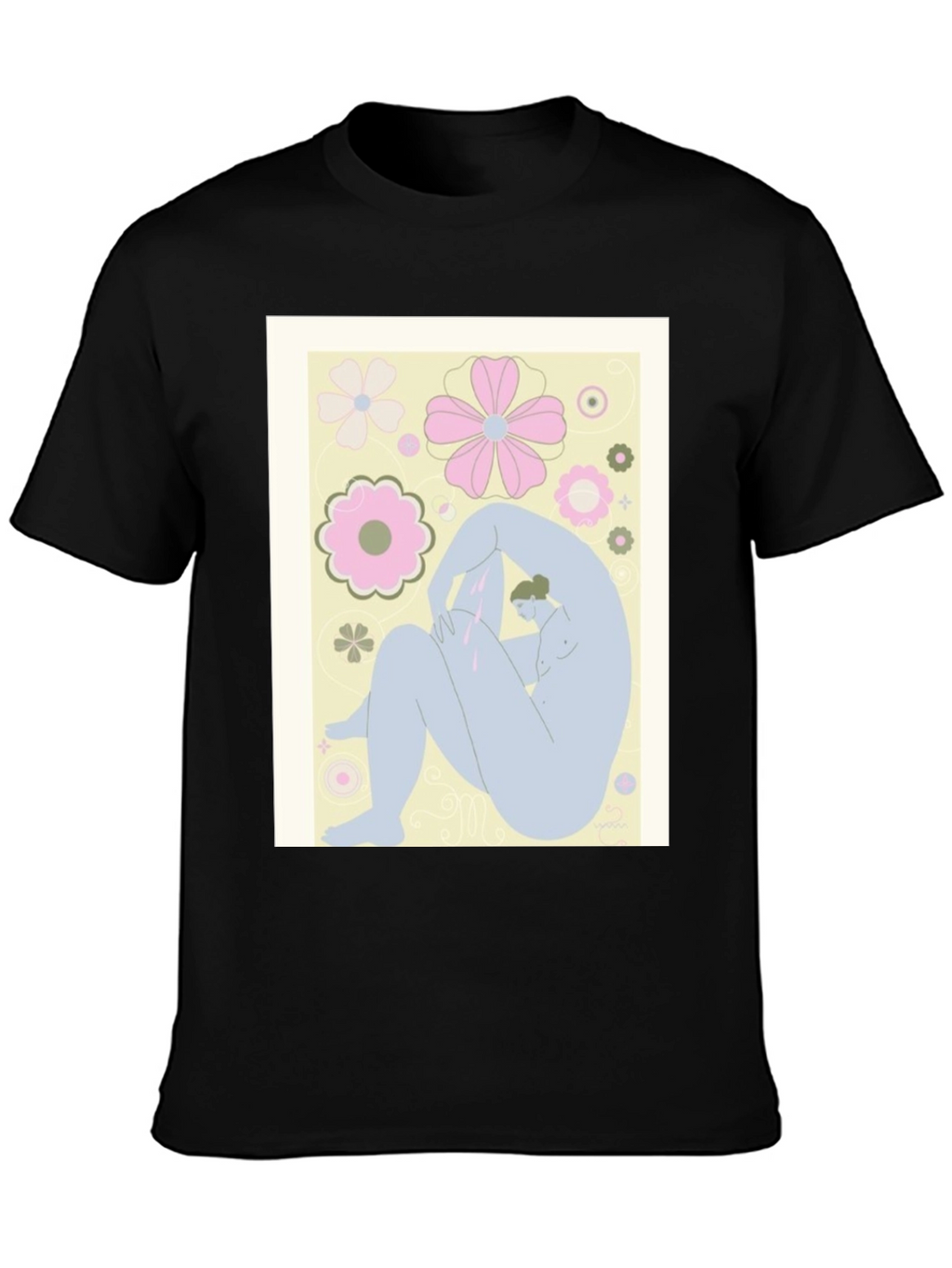 Abstract Art Tee - Black Graphic T-Shirt