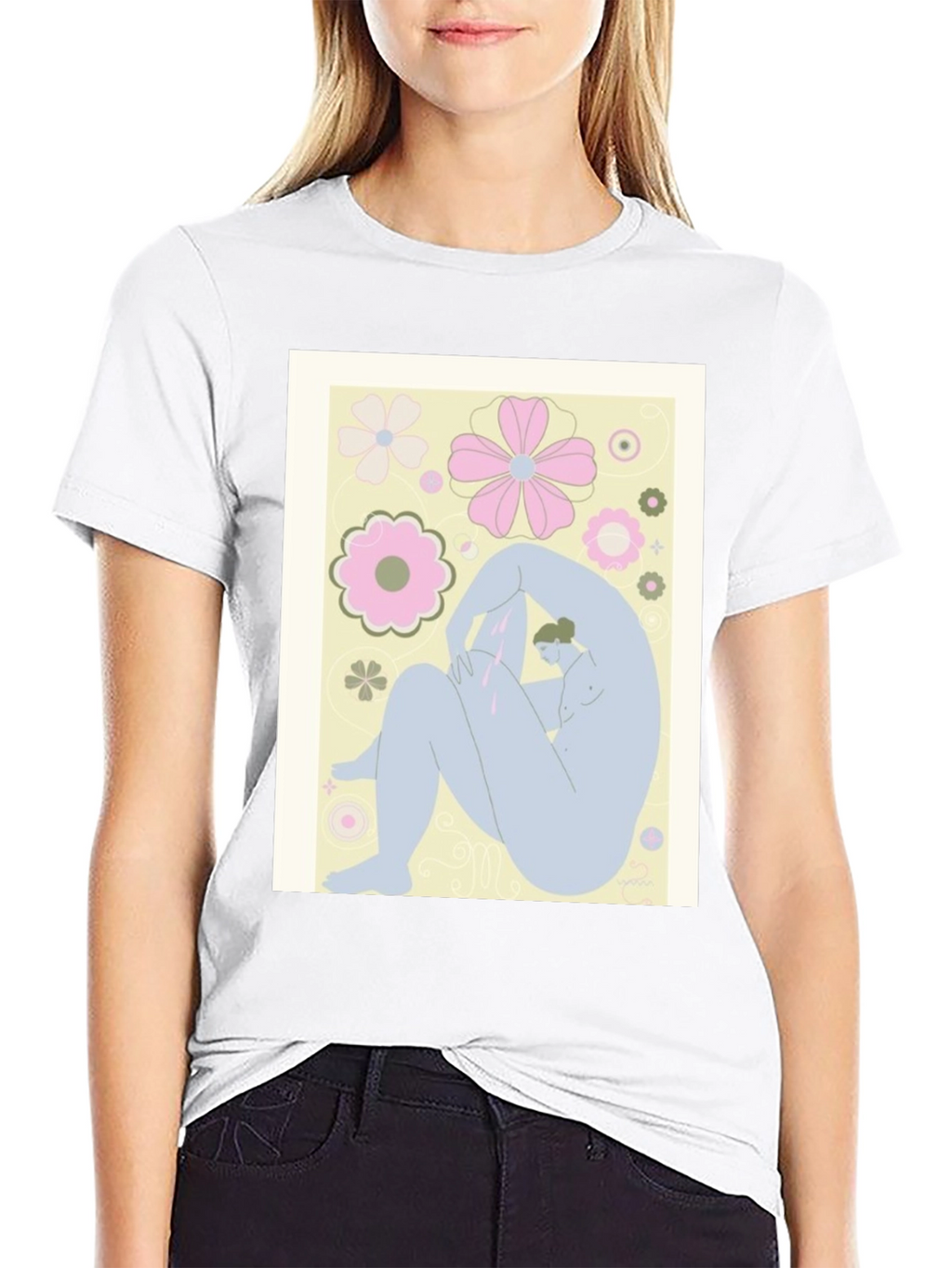 Abstract Art Tee - Black Graphic T-Shirt