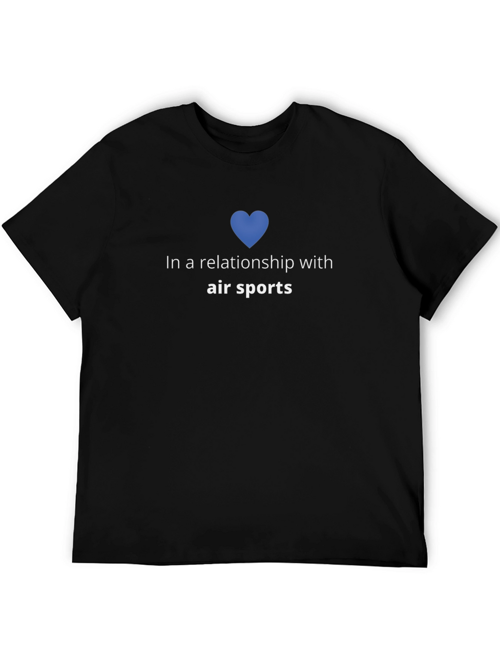 Air Sports Relationship T-Shirt - Blue Heart Design