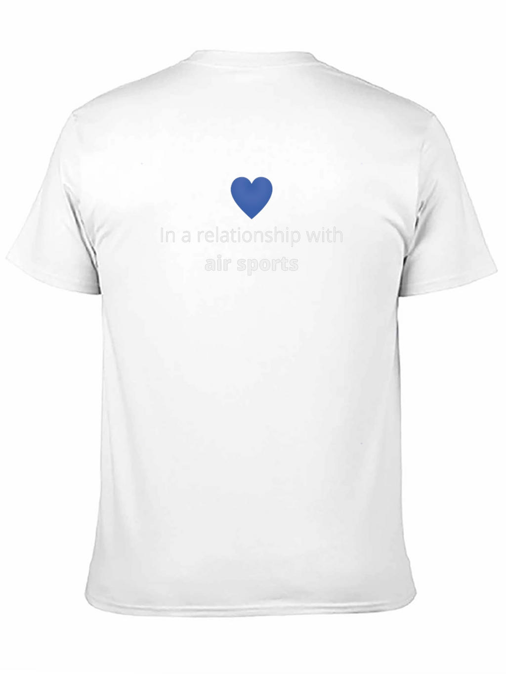 Air Sports Relationship T-Shirt - Blue Heart Design