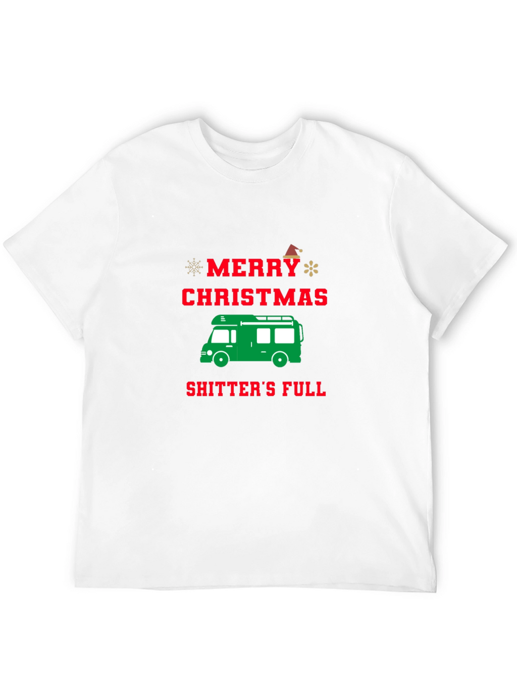 Funny Christmas RV Shitters Full Graphic Tee